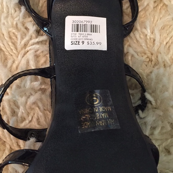 Charlotte Russe Black Stud 4 1/2 in. Heels - Picture 2 of 2